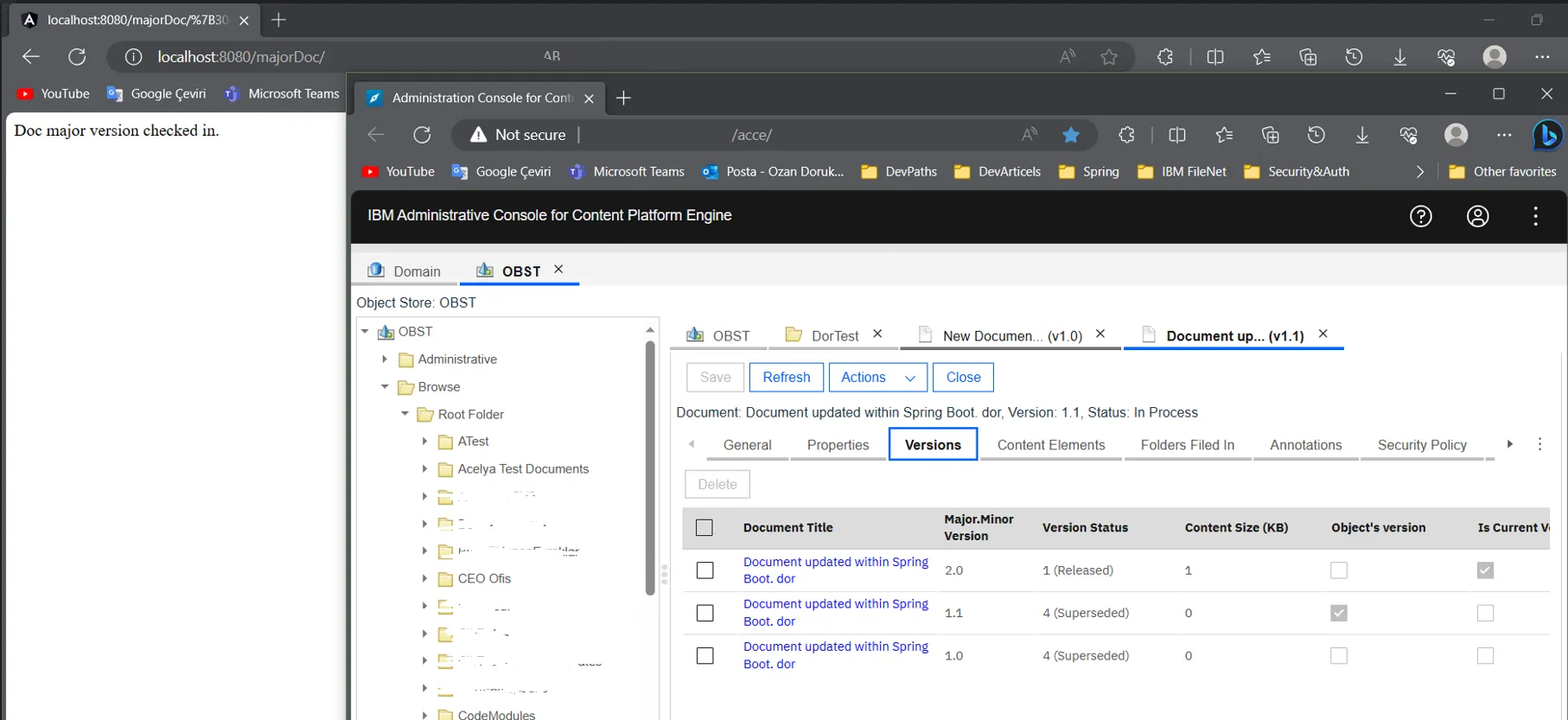 Document versioning